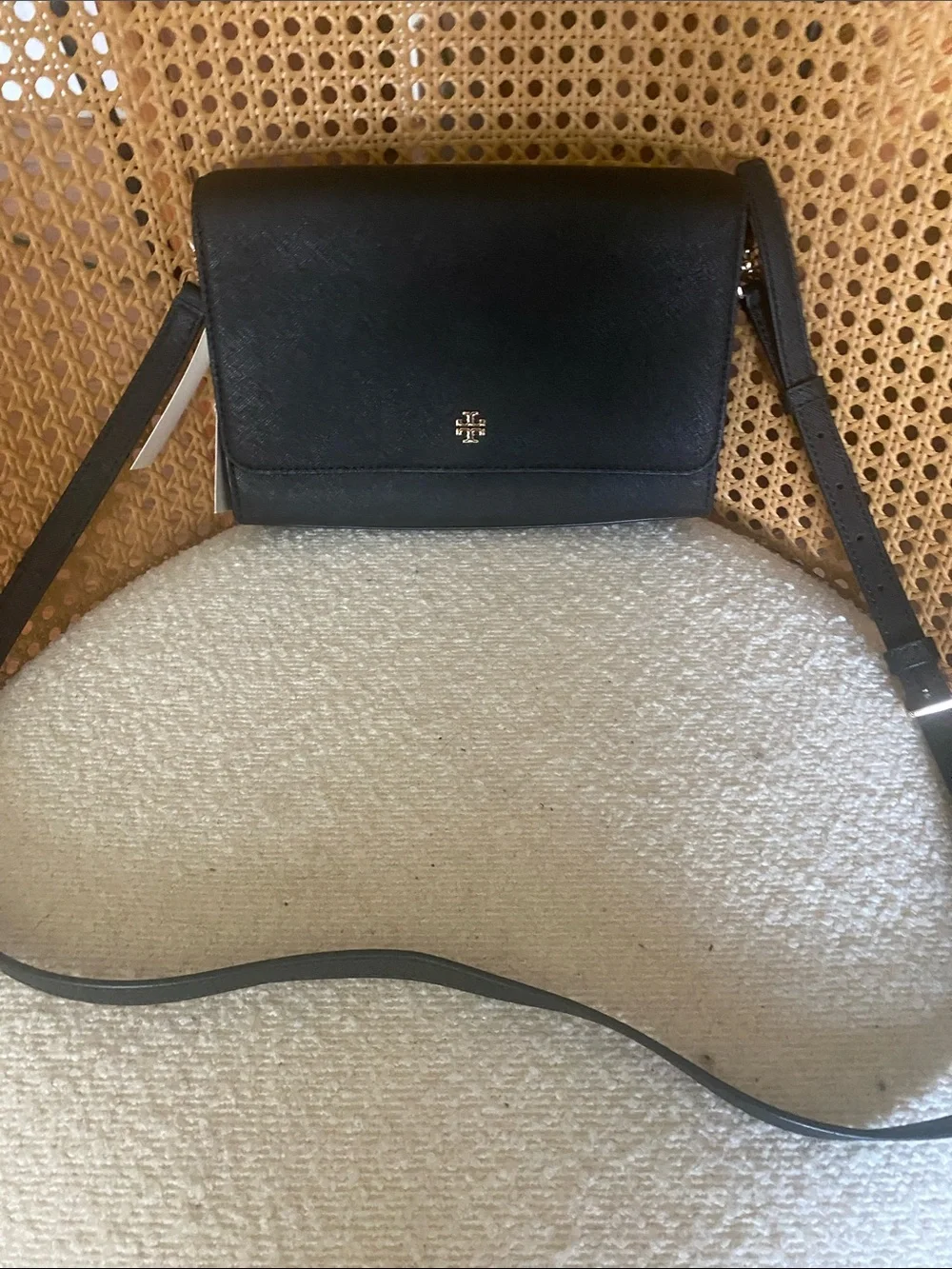 Tory Burch Emerson-Combo Crossbody.Black